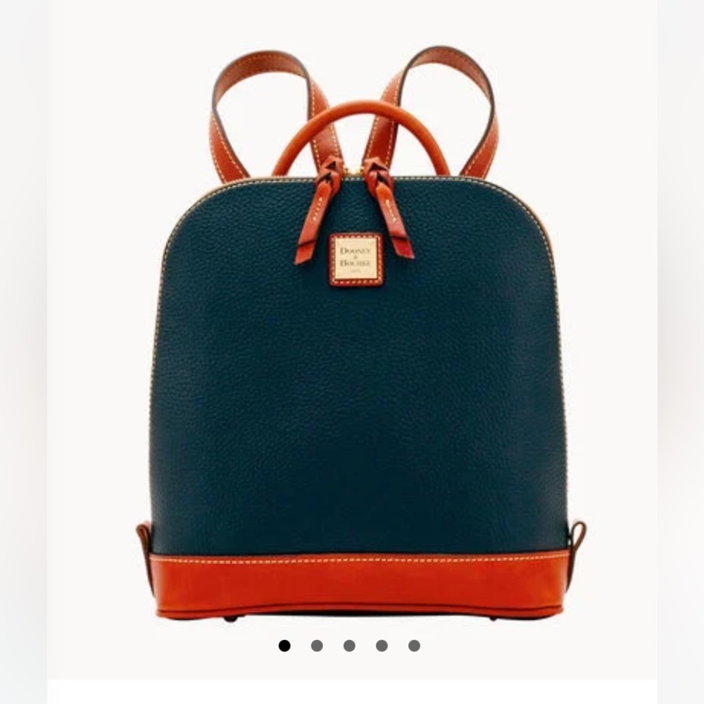 Dooney & Bourke zip pod backpack ( pebble grain, black)